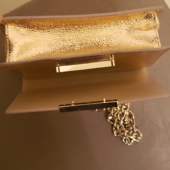 Kate Spade Rose Gold leather purse w Gold chain - Picture 8 of 13